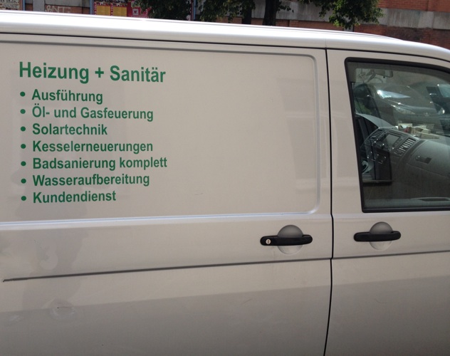 Autobeschriftung, Fahrzeugbeschriftung