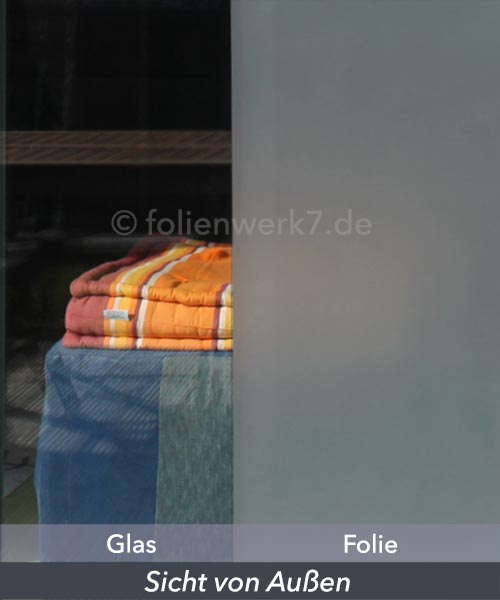 Milchglasfolie silbergrau, starke Klebekraft