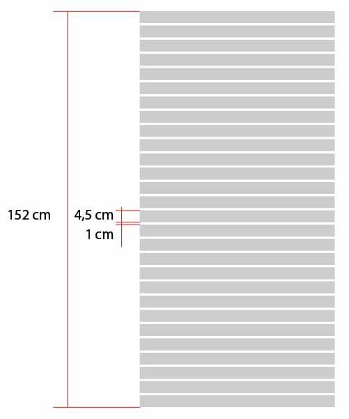 Sichtschutzfolie mit einem durchgehenden, gleichmäßigen Streifenmuster von Reflectiv ® (INT 245)